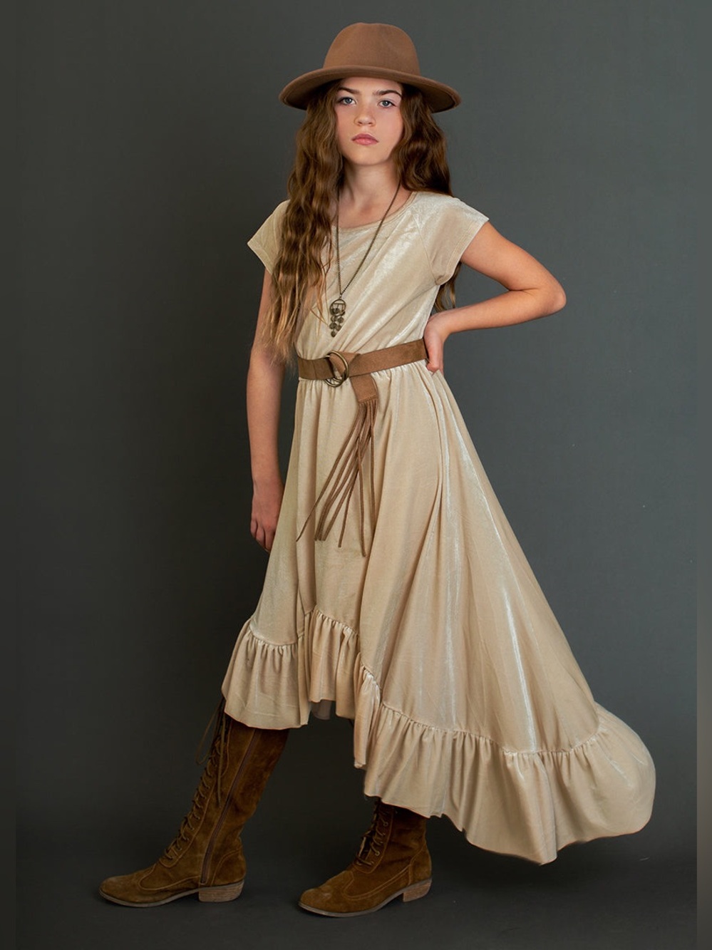 New Aleena Dress in Ivory by Joyfolie kids size 10